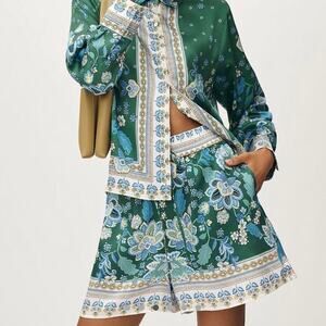 NWT Maeve x Anthropologie Printed Silky Shorts - Size M MSRP $88